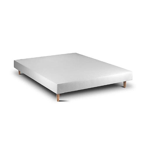 Sommier en Bois 15 Blanc 200 x 160 cm Hauteur 30 cm Indream