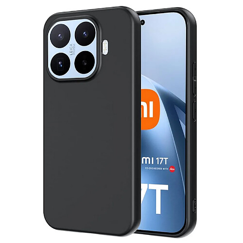 Htdmobiles Coque pour Xiaomi 17T 5G - housse etui silicone gel fine + film ecran - NOIR