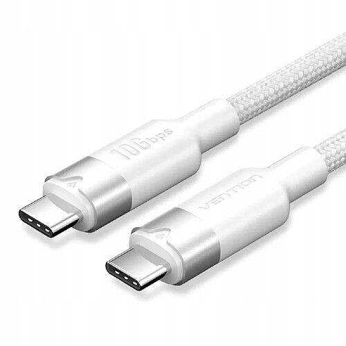 Vention Câble USB-C vers USB-C 100W 10Gbps 4K 60Hz 1m Blanc