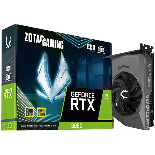 Zotac GAMING GeForce RTX 3050 Eco Solo, 8 Go GDDR6