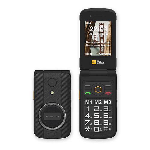 Agm France AGM M8 Flip Noir 4G 128 Mo