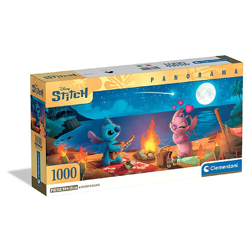 Puzzle Clementoni Panorama Disney Stitch - 1000 pièces