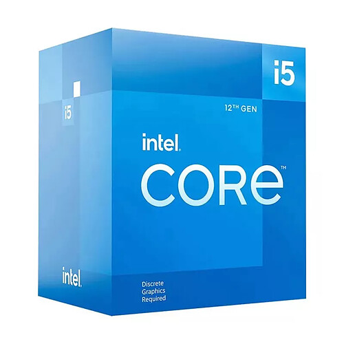 Intel Core i5-12400F (2,5 GHz / 4,4 GHz) 6 cœurs LGA 1700 Tray