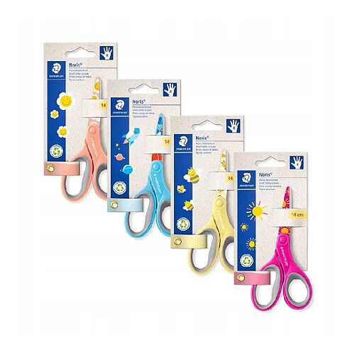 Ciseaux Staedtler Noris pour enfants, 14 cm, imprimé couleur, blister