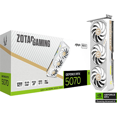 Zotac GAMING GeForce RTX 5070 AMP NVIDIA 12 Go GDDR7