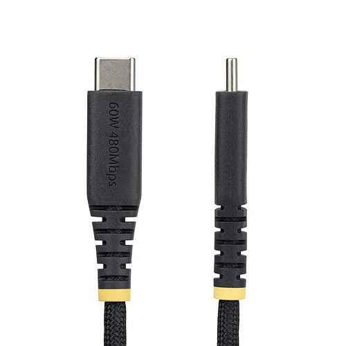 StarTech.com Câble de charge USB-C tressé 2m 6.6ft
