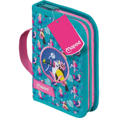 Maped Étui scolaire Tropical, polyester, turquoise / rose