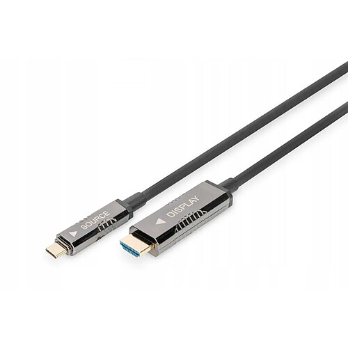 Digitus Câble Adaptateur Hybride AOC USB Type-C vers HDMI 4K 60Hz 20m