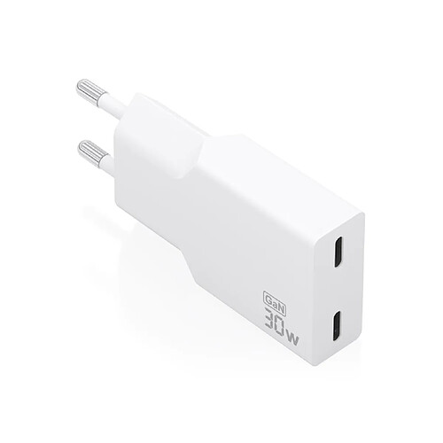 AISENS A110-1003 Chargeur Mural GaN 30W 2 ports USB-C PD 3.0