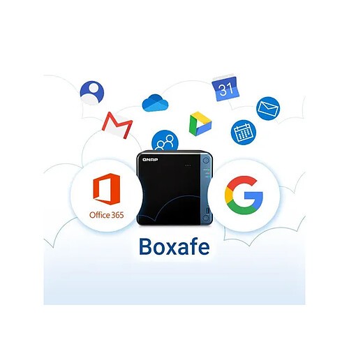 QNAP Boxafe M365 Sauvegarde / Récupération - 1 licence - 1 an - 10 utilisateurs