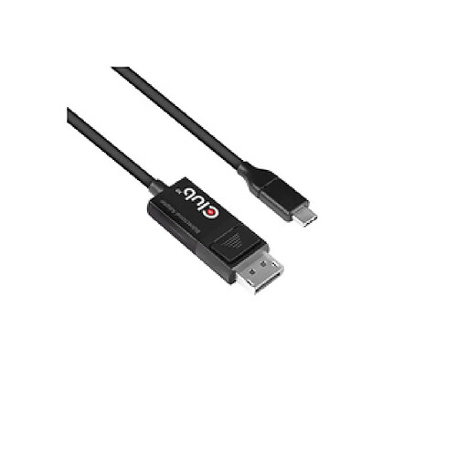 Câble Adaptateur Club 3d Usb-c Vers Displayport Noir 1,8 M