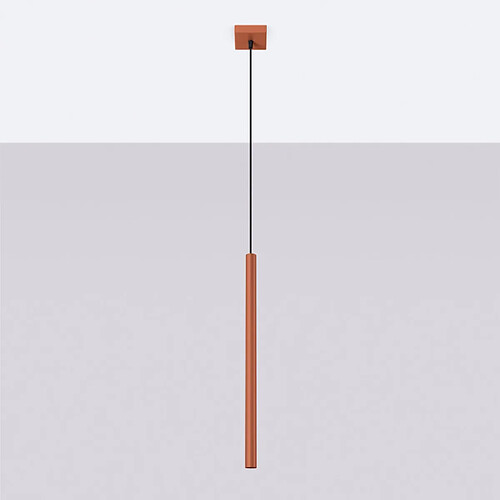 Sollux Lampe suspendue Noraaeen 1 rouge ocre