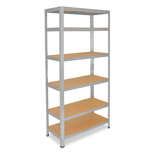 shelfplaza HOME 200x100x50 cm Étagère charges lourde en galvanisé avec 6 étagères 145 kg par étagère