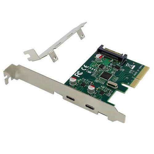 Conceptronic EMRICK13G Carte PCI Express 2 Ports USB 3.2 Gen 2 Type-C