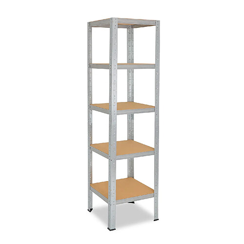shelfplaza HOME 200x60x60 cm Étagère charges lourde en galvanisé avec 5 étagères 175 kg par étagère