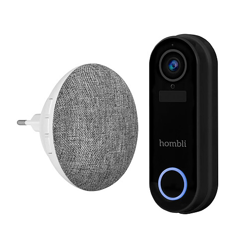 Hombli Smart Doorbell Pack (Smart Doorbell 2 + Chime 2) - Noir