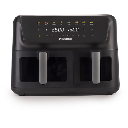 Hisense HAF2700DCD Friteuse à air chaud double panier 11 L 2700 W Noir
