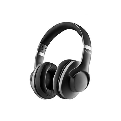 NGS Artica Storm Casque Bluetooth ANC, batterie amovible, noir