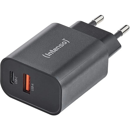 Intenso Adaptateur secteur W30AC Chargeur 30W USB-C USB-A Noir