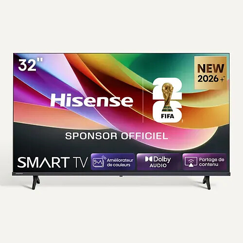HISENSE 32A4S 32'' (81 cm) TV HD INTELLIGENTE