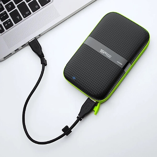 Silicon-Power Silicon Power Armor A60 disque dur externe 5 To Noir, Vert