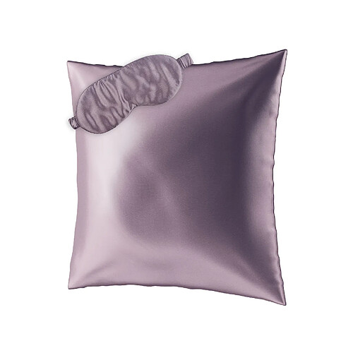 AILORIA Set de sommeil en soie 65x65 cm - lila
