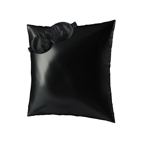 AILORIA Set de sommeil soie 65x65 cm - Noir