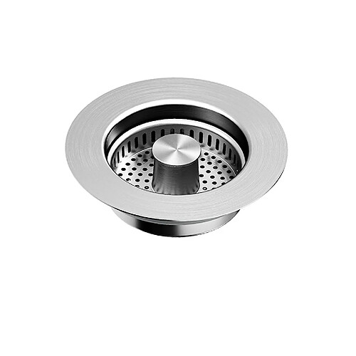 INF Filtre d'évier en acier inoxydable 304 avec bouchon à ressort en cuivre et panier égouttoi
