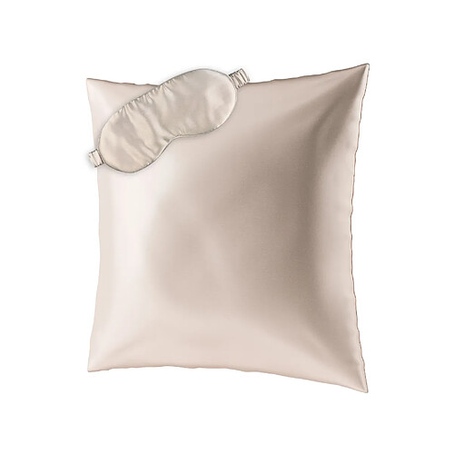 AILORIA Set sommeil soie 65x65 cm - Beige