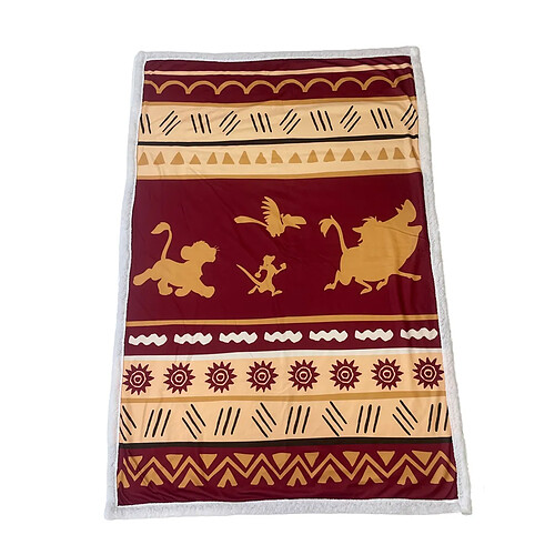 LYO Plaid sherpa Lion King – Multicolore