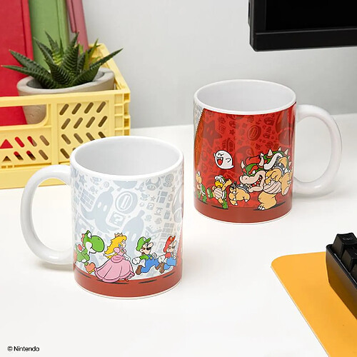 Lot de 2 mugs- Paladone Céramique - Multicolore 300 ml
