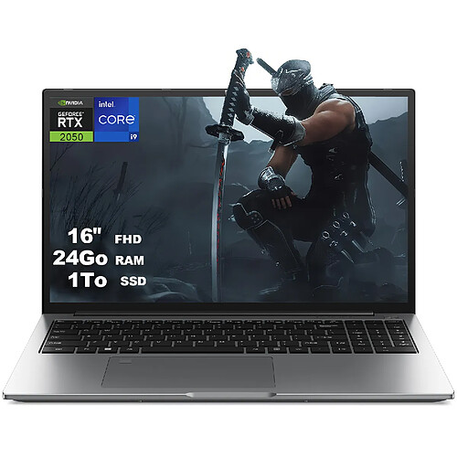 VANWIN PC Portable Gamer 16",Intel Core i9-13905H 14C/20T,NVIDIA RTX 2050,24Go DDR5 1To,Windows 11 Pro