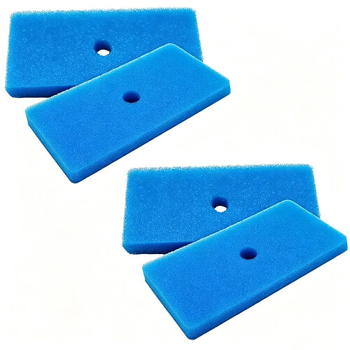 INF Lot de 4 tampons filtrants pour étang - mousse PU à filtration grossière et fine, compatib