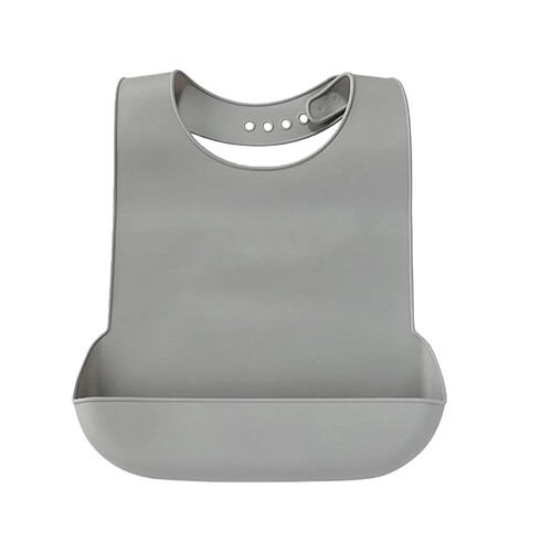 INF Bavoir Adulte Extra Large en Silicone avec Poche Réceptacle - Réutilisable et Imperméable