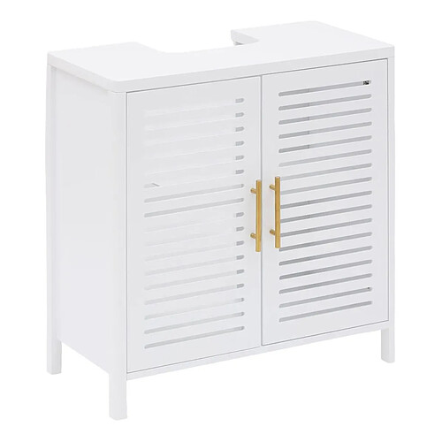 Five Simply Smart Meuble Sous Lavabo 2 Portes Oréa 70cm Blanc