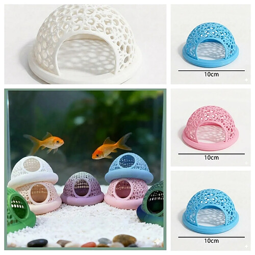 INF Lot de 4 plateformes flottantes pour poissons — Hamacs plastiques pour aquarium, couleurs