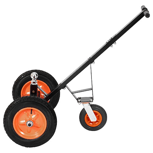 VEVOR QYC1200-B - Noir - 544 kg - 460/560 mm - Boule 50,8 mm - Pneus 386 mm - Acier au carbone.