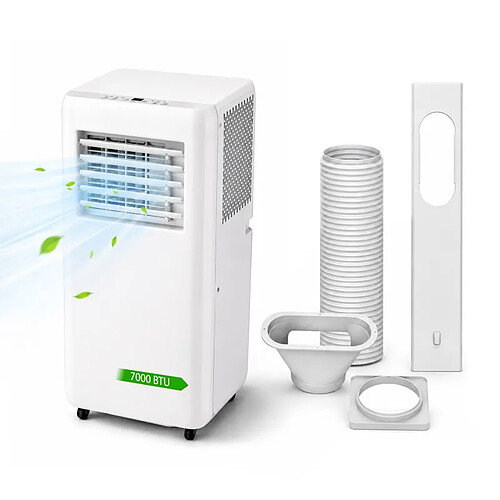 Climatiseur Mobile - Blanc - 7000 Btu - Déshumidificateur