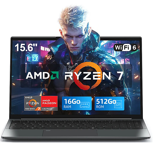 VANWIN PC Portable Ryzen 7 5825U(8C-16T) - 16Go RAM 512Go SSD - HDMI - USB-C - Win 11 Pro
