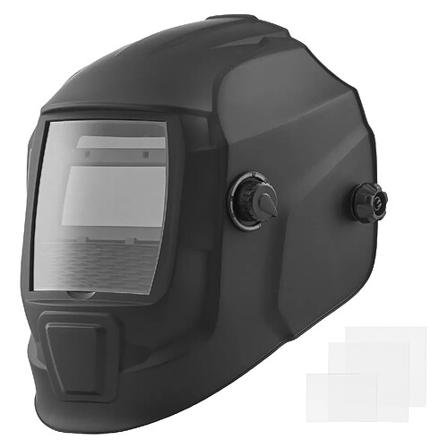 VEVOR BY433E - Noir Mat / Bleu - Casque de soudage auto-obscurcissant 93 x 42,9 mm