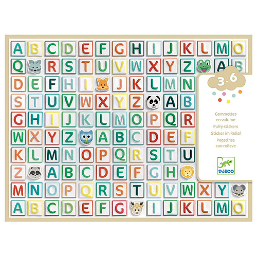 Djeco Gommettes alphabet en volume