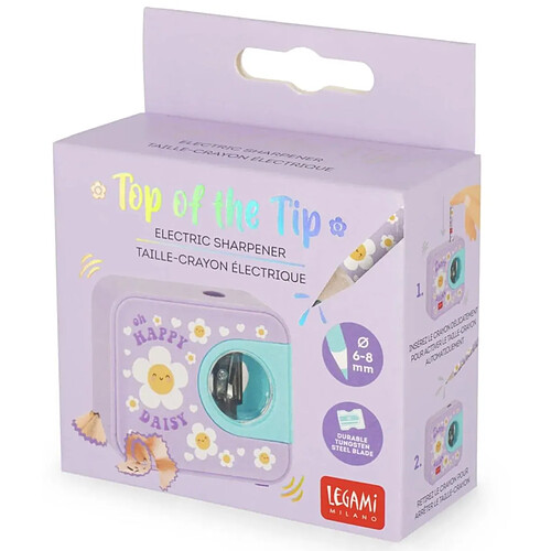 Légami Taille-Crayon Electrique - Top of the Tip - Daisy