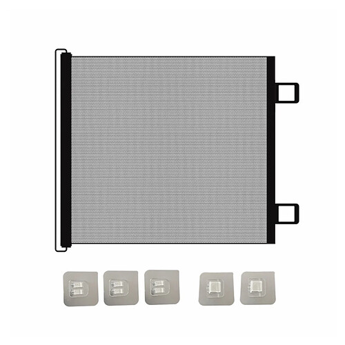 INF Barrière rétractable automatique pour animaux — Grillage intérieur pour chats, anti-saut,