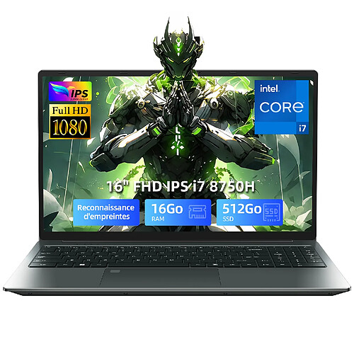 VANWIN PC Portable Polyvalent Intel Core i7 - 16" Full HD - 16 Go DDR3 - SSD 512 Go