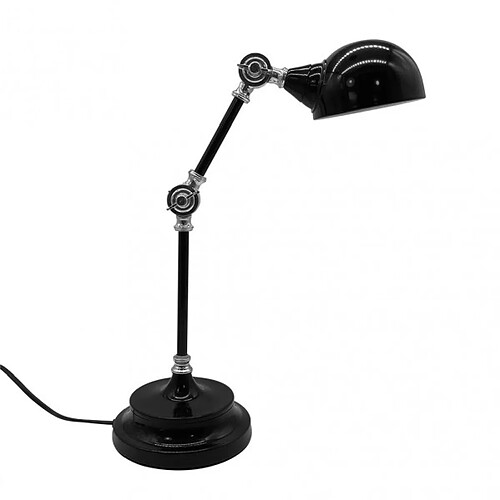 FABRILAMP Lampe de bureau Adal E14 noir chrome 48 x 15 x 32 cm