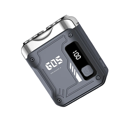 INF Rasoir électrique pour hommes - Rechargeable Type-C, tête détachable lavable, lames inox,