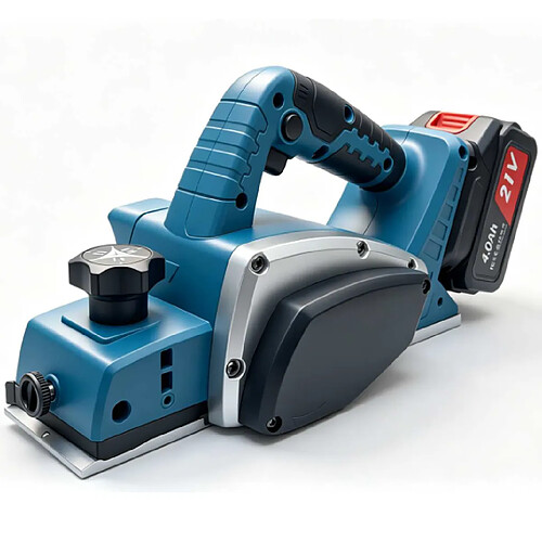 Generic Home Rabot Électrique sans Fil 21V 1200W Brushless 82mm, 15000 TR/MIN