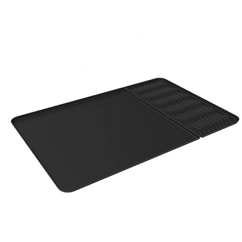 INF Dessous de verre en silicone résistant à la chaleur Black
