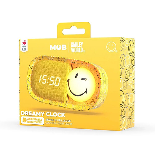 Mobility On Board Smiley Clock - Reveil jaune