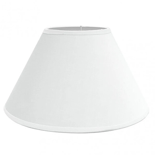 FABRILAMP Abat-jour Clara blanc conique fermée 45 cm E27